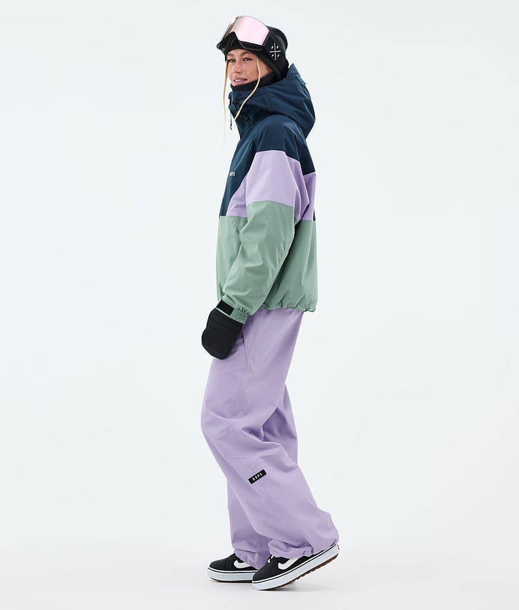 Dope Spartan W Snowboardjacka Dam Sport Dark Blue/Faded Violet/Faded Green, Bild 3 av 8