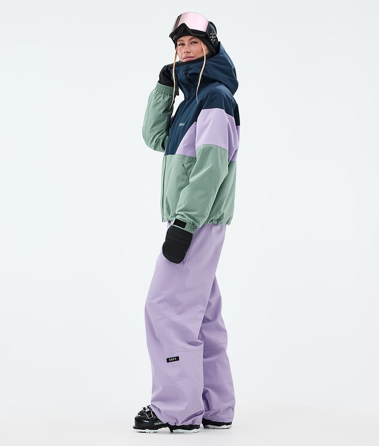Dope Spartan W Skidjacka Dam Sport Dark Blue/Faded Violet/Faded Green, Bild 3 av 8