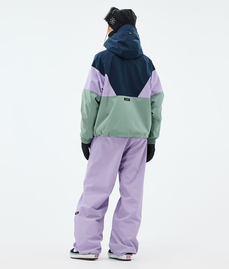 Dope Spartan W Snowboardjacka Dam Sport Dark Blue/Faded Violet/Faded Green, Bild 4 av 8