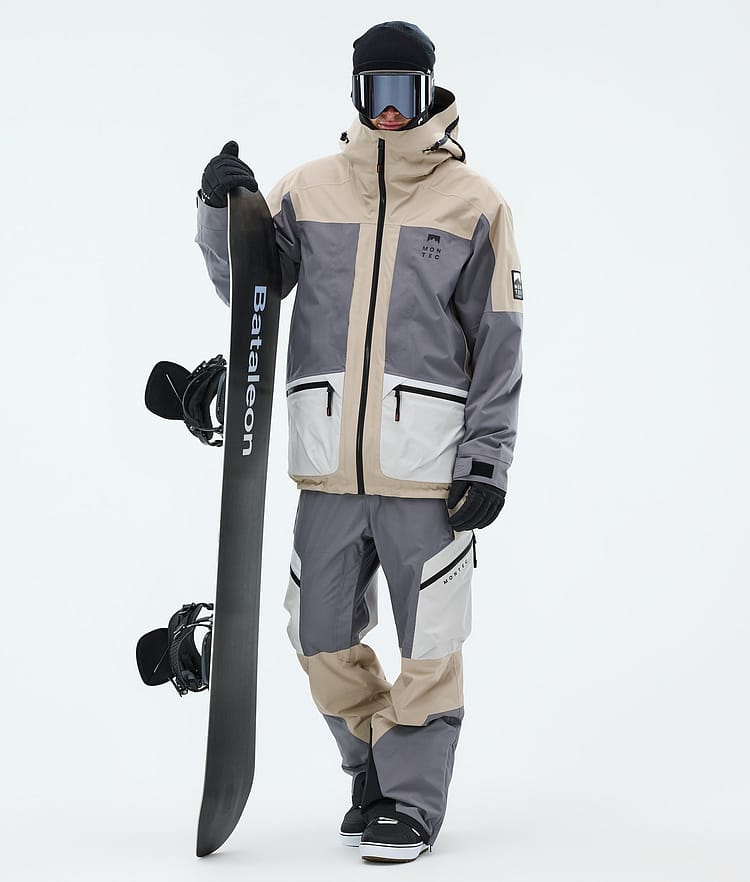 Montec Morpheus Snowboardjacka Herr Sand/Light Pearl/Light Grey, Image 2 of 9