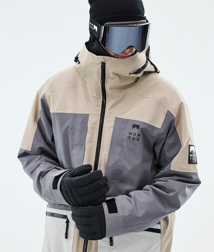 Montec Morpheus Snowboardjacka Herr Sand/Light Pearl/Light Grey, Image 4 of 9