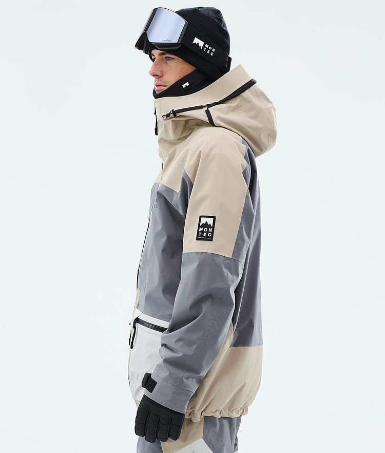 Montec Morpheus Snowboardjacka Herr Sand/Light Pearl/Light Grey, Image 5 of 9