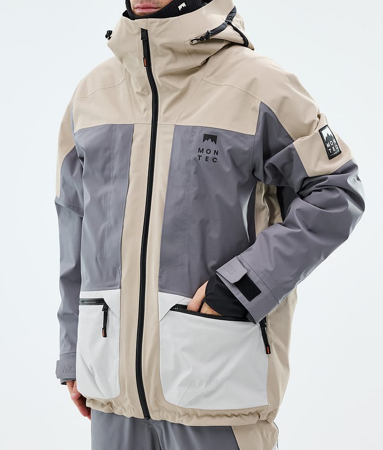 Montec Morpheus Snowboardjacka Herr Sand/Light Pearl/Light Grey, Image 7 of 9