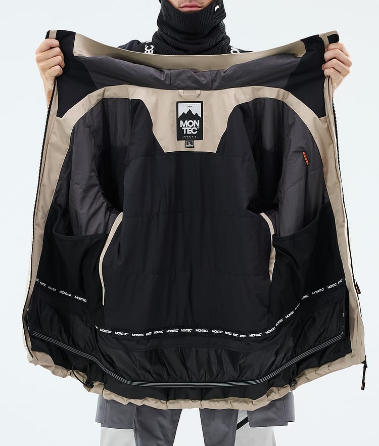 Montec Morpheus Snowboardjacka Herr Sand/Light Pearl/Light Grey, Image 9 of 9