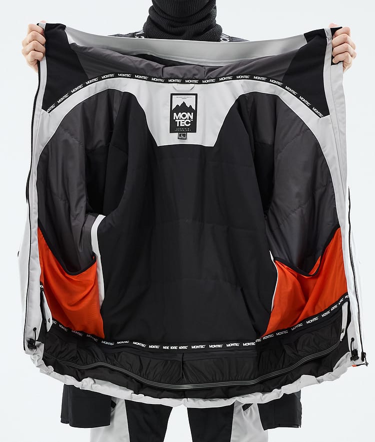 Montec Morpheus Snowboardjacka Herr Light Grey/Black, Bild 10 av 10