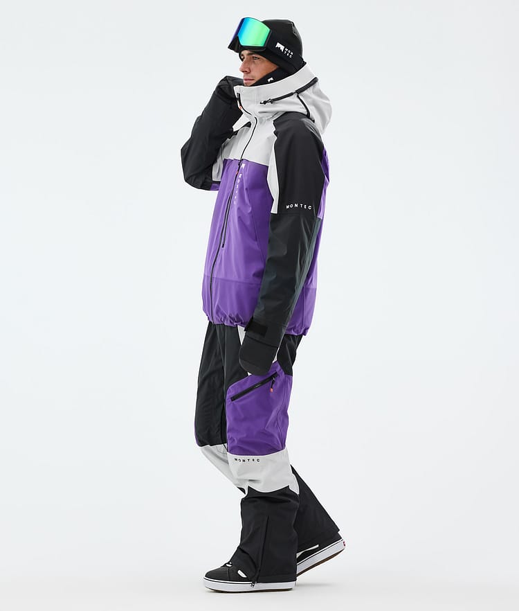 Montec Oracle Snowboardjacka Herr Light Grey/Black/Vivid Purple, Bild 4 av 10