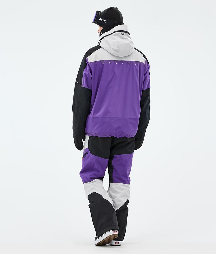Montec Oracle Snowboardjacka Herr Light Grey/Black/Vivid Purple, Bild 5 av 10