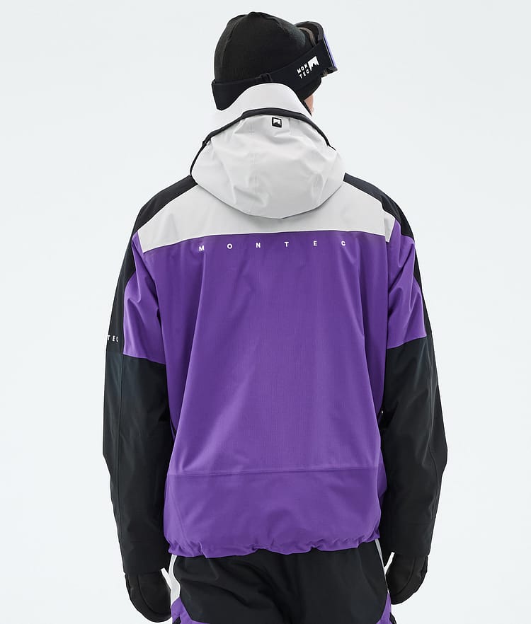 Montec Oracle Snowboardjacka Herr Light Grey/Black/Vivid Purple, Bild 7 av 10
