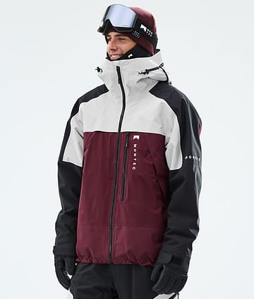 Montec Oracle Snowboardjacka Light Grey/Black/Burgundy
