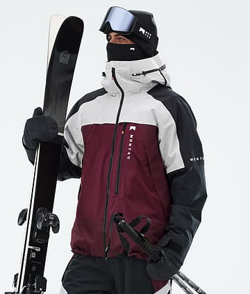 Montec Oracle Skidjacka Man Light Grey/Black/Burgundy