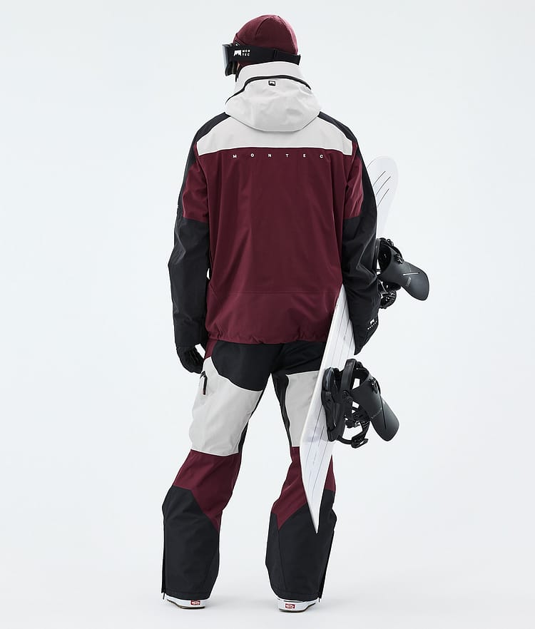 Montec Oracle Snowboardoutfit Herr Light Grey/Black/Burgundy, Bild 3 av 3