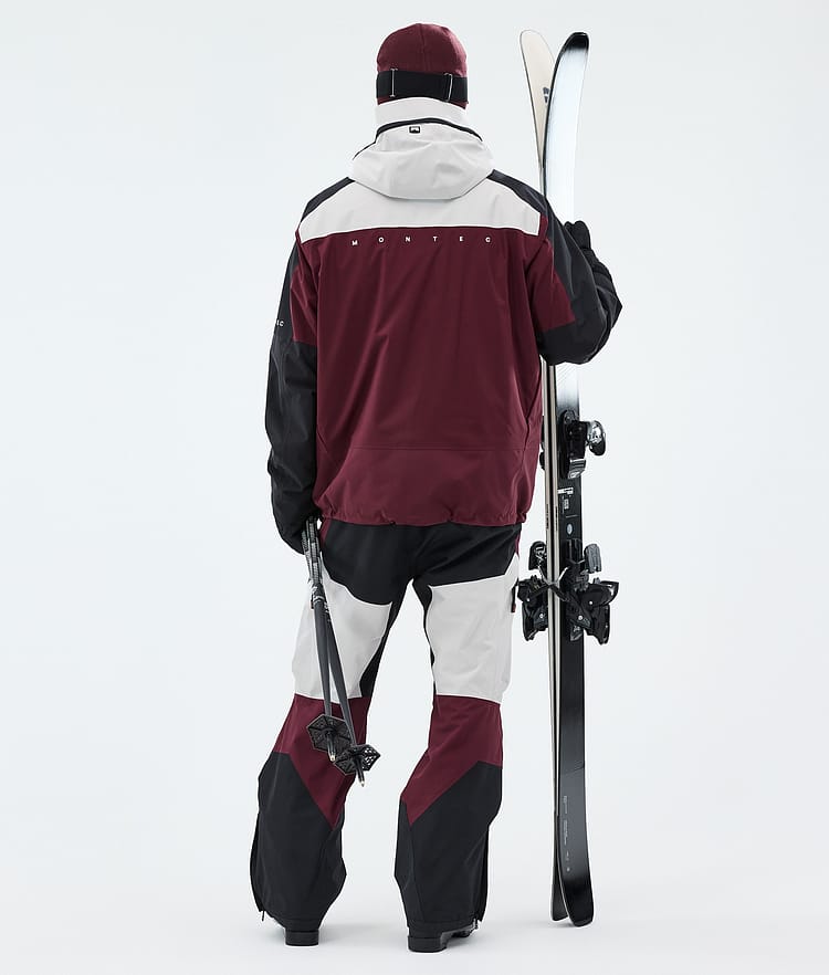 Montec Oracle Skidoutfit Herr Light Grey/Black/Burgundy, Bild 2 av 2