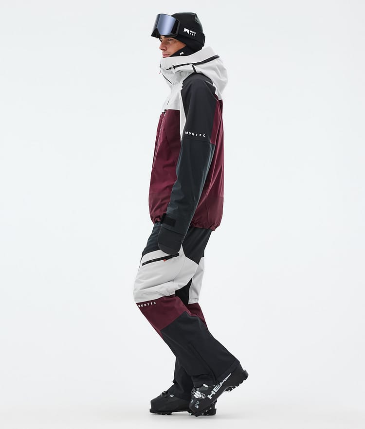Montec Oracle Skidjacka Herr Light Grey/Black/Burgundy, Bild 4 av 10