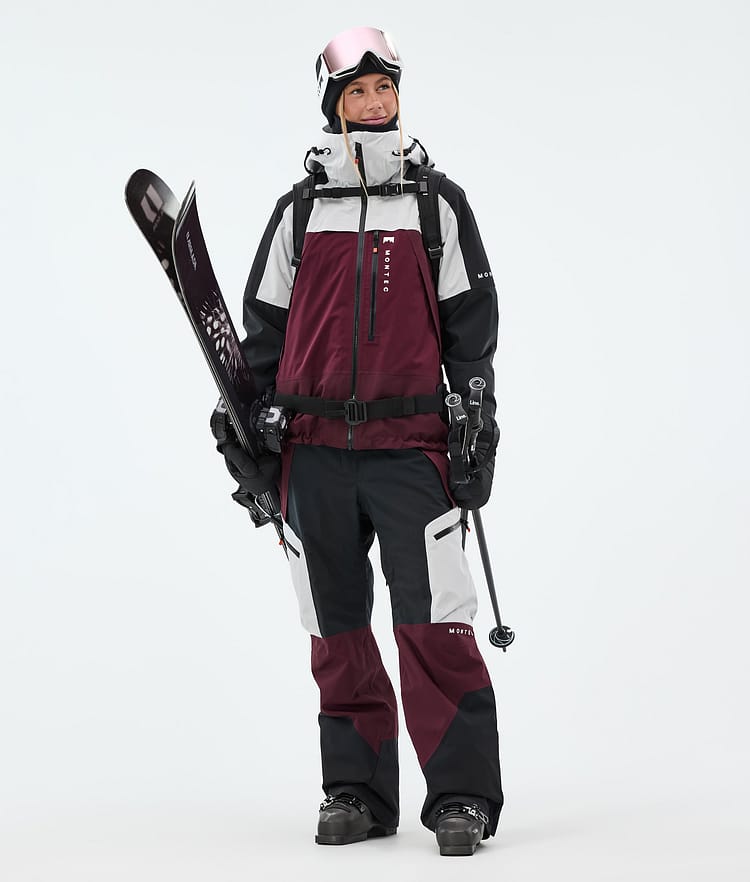 Montec Oracle W Skidjacka Dam Light Grey/Black/Burgundy, Bild 3 av 10