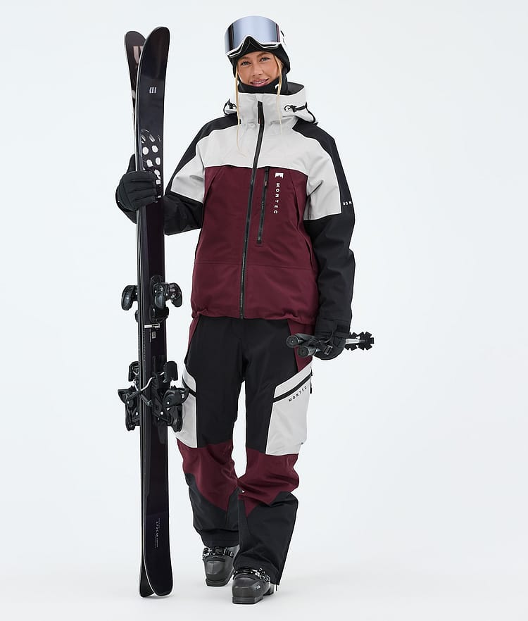 Montec Oracle W Skidjacka Dam Light Grey/Black/Burgundy, Image 2 of 9