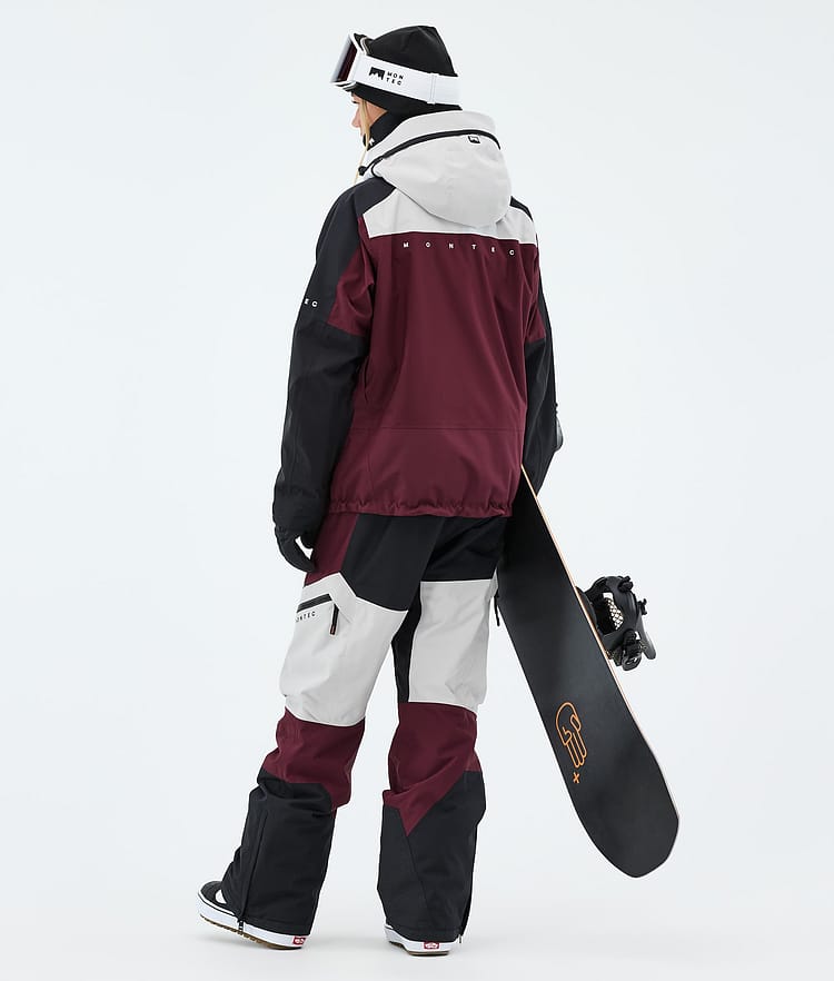 Montec Oracle W Snowboardjacka Dam Light Grey/Black/Burgundy, Image 3 of 9