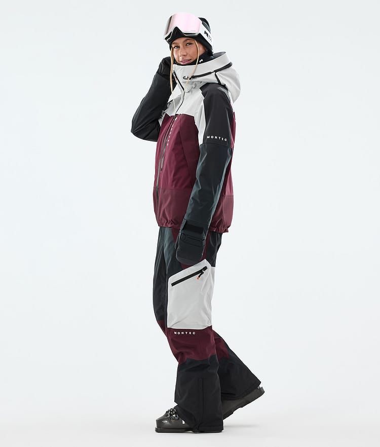 Montec Oracle W Skidjacka Dam Light Grey/Black/Burgundy, Bild 4 av 10