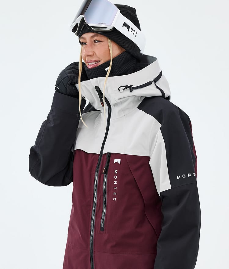 Montec Oracle W Skidjacka Dam Light Grey/Black/Burgundy, Image 4 of 9