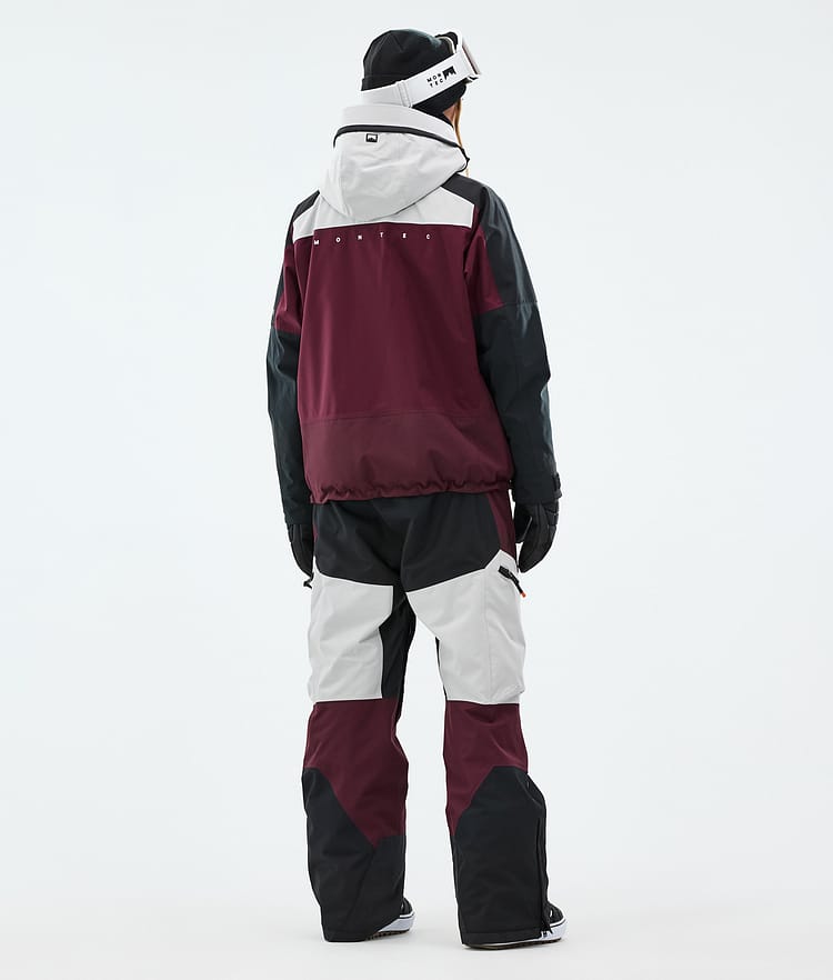 Montec Oracle W Snowboardjacka Dam Light Grey/Black/Burgundy, Bild 5 av 10