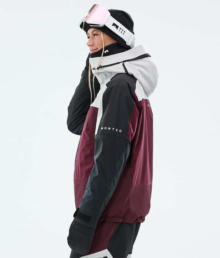 Montec Oracle W Skidjacka Dam Light Grey/Black/Burgundy, Bild 6 av 10