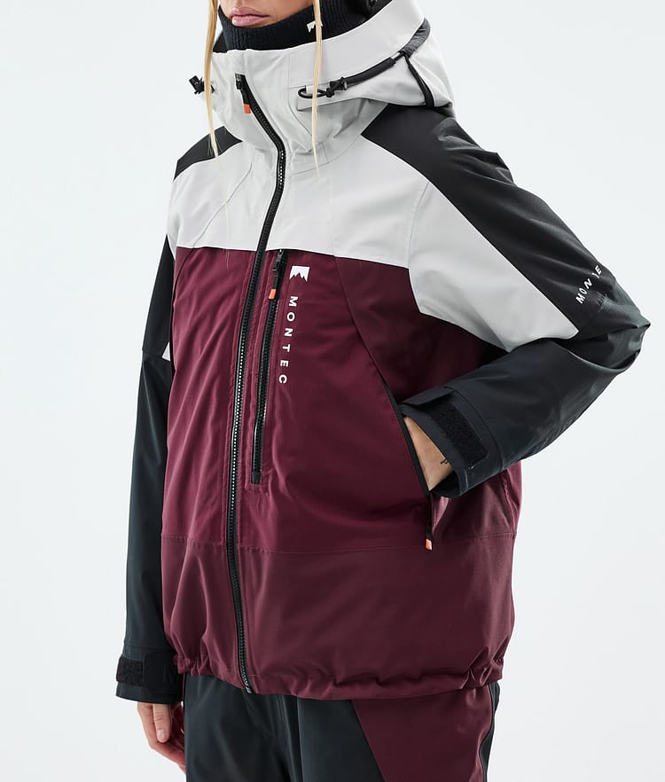 Montec Oracle W Skidjacka Dam Light Grey/Black/Burgundy, Bild 8 av 10