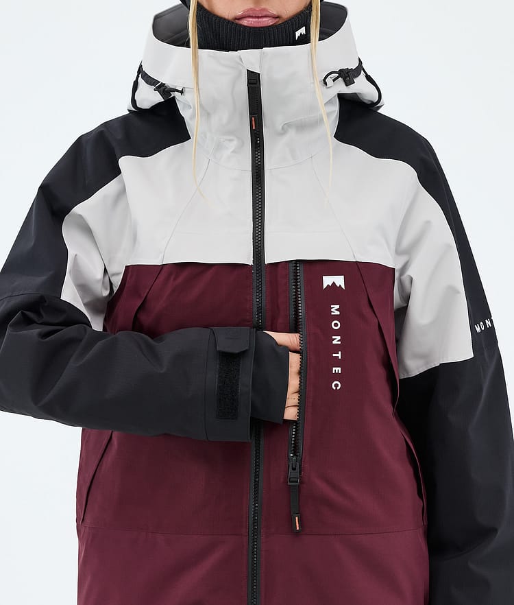 Montec Oracle W Skidjacka Dam Light Grey/Black/Burgundy, Image 8 of 9