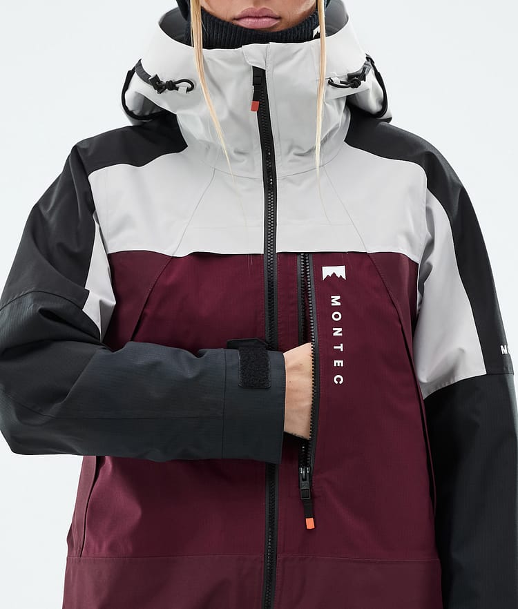 Montec Oracle W Skidjacka Dam Light Grey/Black/Burgundy, Bild 9 av 10