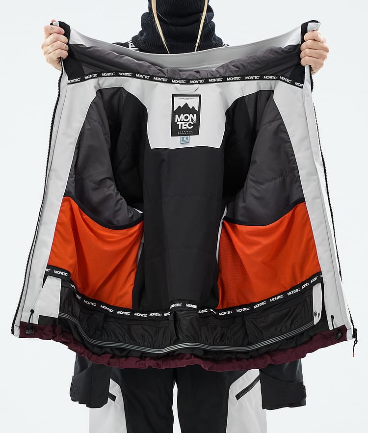 Montec Oracle W Skidjacka Dam Light Grey/Black/Burgundy, Bild 10 av 10