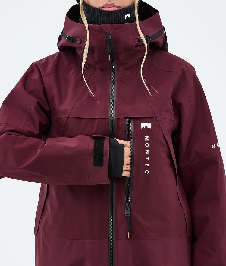 Montec Oracle W Snowboardjacka Dam Burgundy, Image 8 of 9