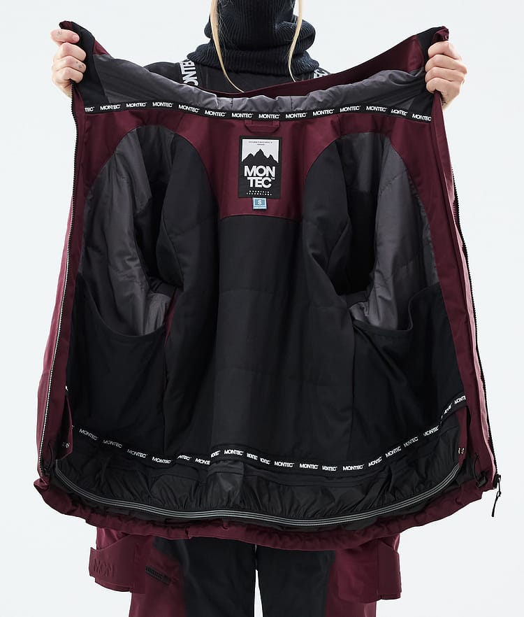 Montec Oracle W Snowboardjacka Dam Burgundy, Bild 10 av 10