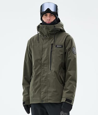 Dope Blizzard Full Zip Skidjacka Man Olive Green