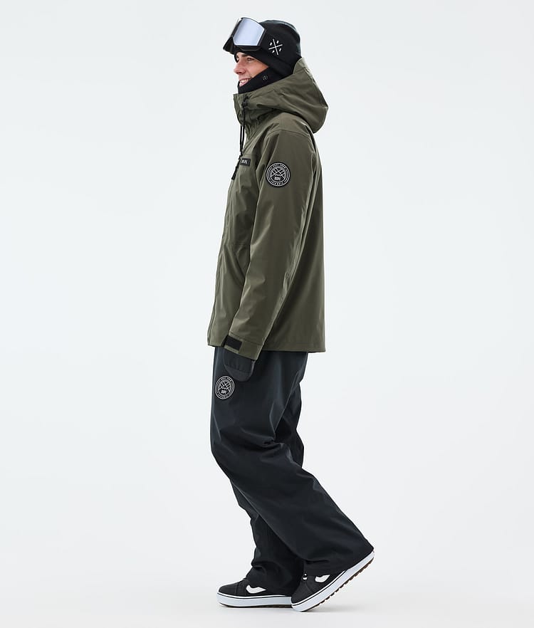 Dope Blizzard Full Zip Snowboardjacka Herr Olive Green, Bild 3 av 9