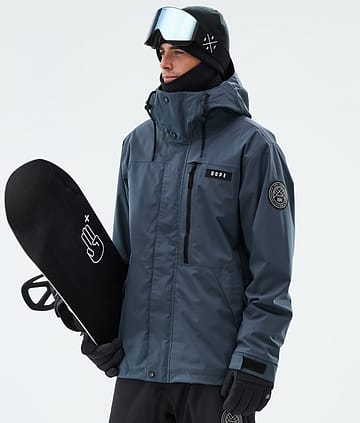 Dope Blizzard Full Zip Snowboardjacka Metal Blue