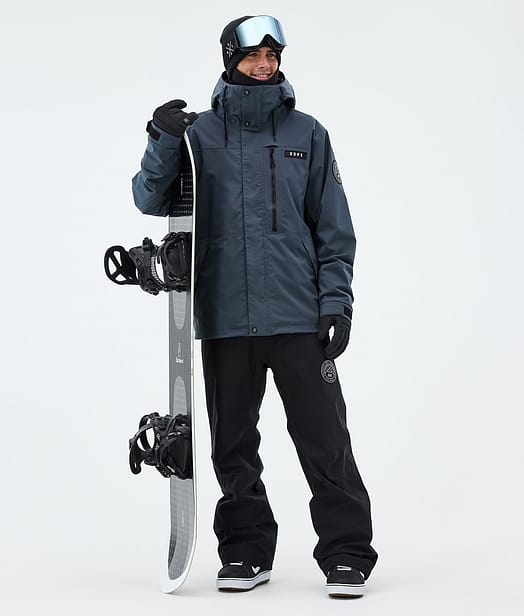 Dope Blizzard Full Zip Snowboardoutfit Metal Blue/Black