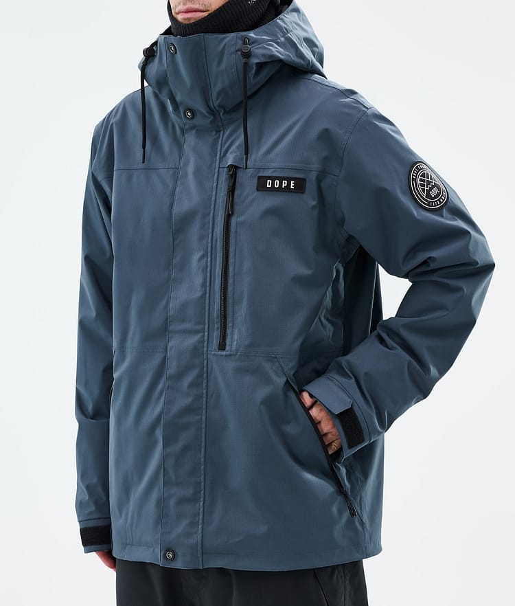 Dope Blizzard Full Zip Snowboardjacka Herr Metal Blue, Bild 8 av 10