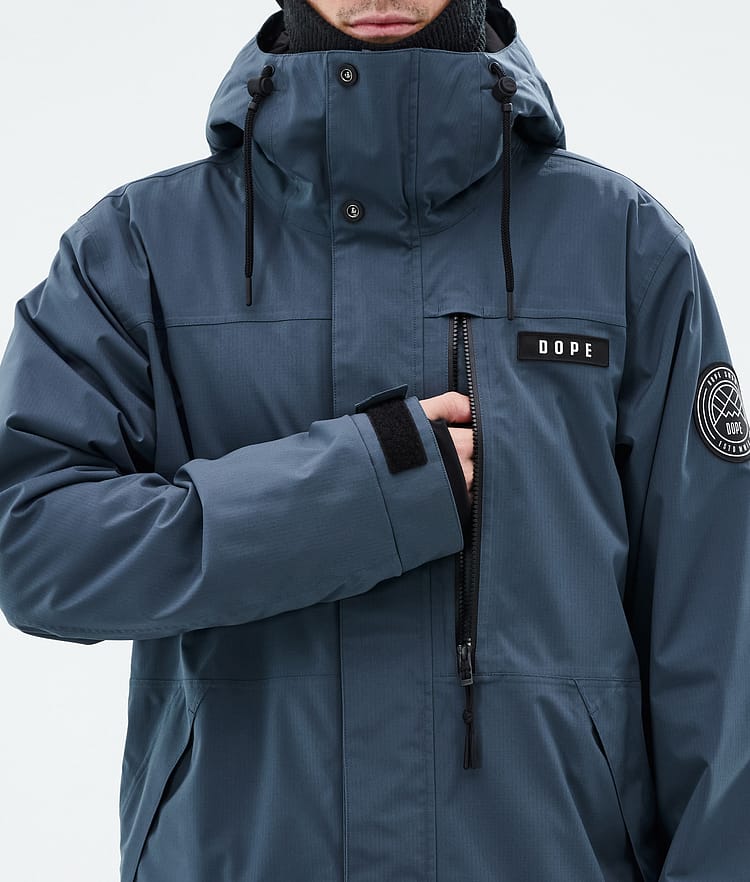 Dope Blizzard Full Zip Snowboardjacka Herr Metal Blue, Bild 9 av 10
