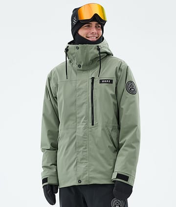 Dope Blizzard Full Zip Snowboardjacka Moss Green
