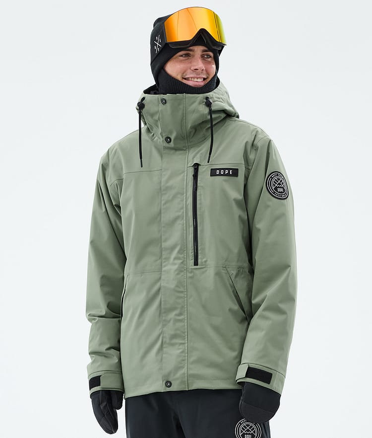 Dope Blizzard Full Zip Snowboardjacka Herr Moss Green, Bild 1 av 9
