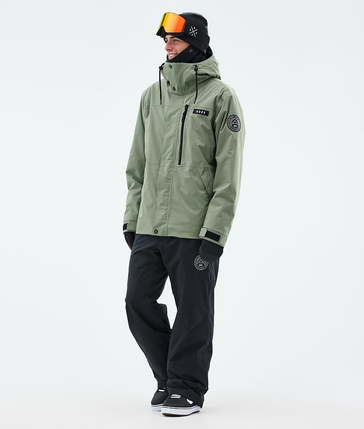 Dope Blizzard Full Zip Snowboardjacka Herr Moss Green, Bild 2 av 9