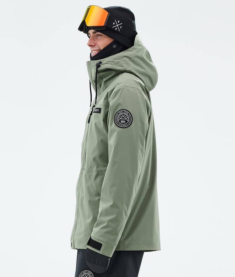 Dope Blizzard Full Zip Snowboardjacka Herr Moss Green, Bild 5 av 9