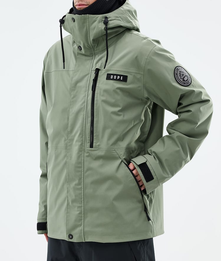 Dope Blizzard Full Zip Snowboardjacka Herr Moss Green, Bild 7 av 9