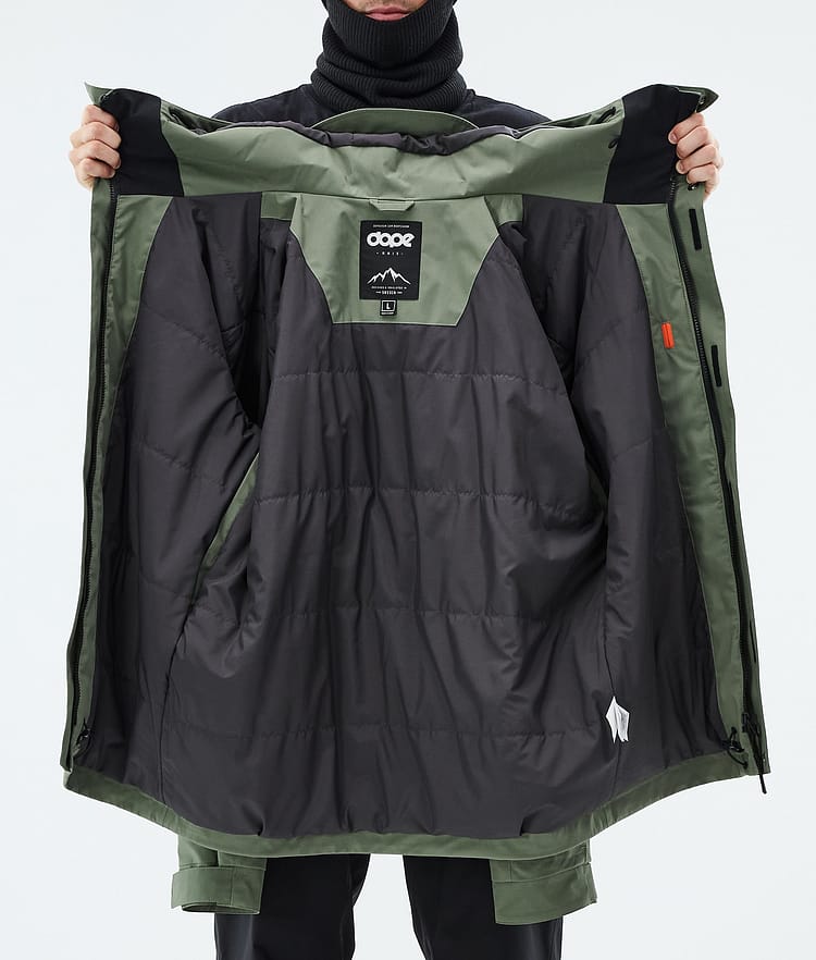 Dope Blizzard Full Zip Skidjacka Herr Moss Green, Image 9 of 9