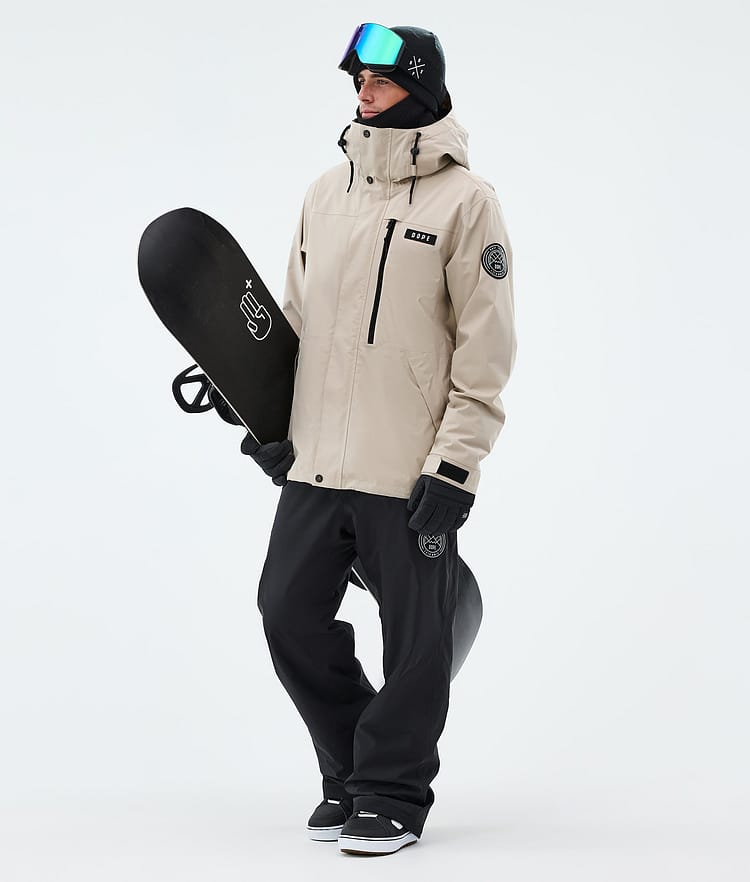 Dope Blizzard Full Zip Snowboardjacka Herr Sand, Image 2 of 9