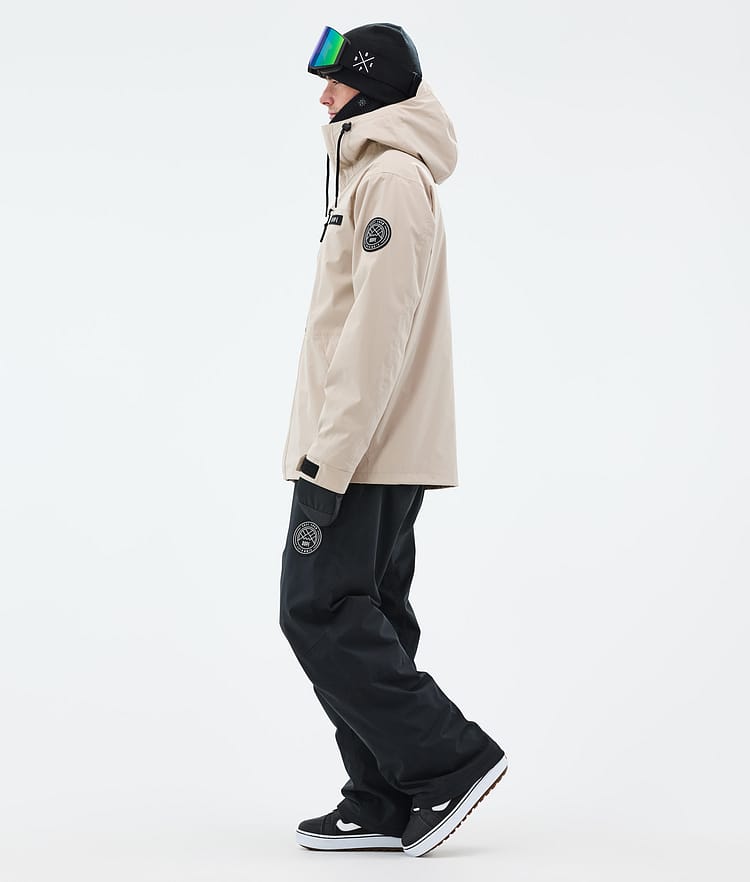 Dope Blizzard Full Zip Snowboardjacka Herr Sand, Bild 3 av 9