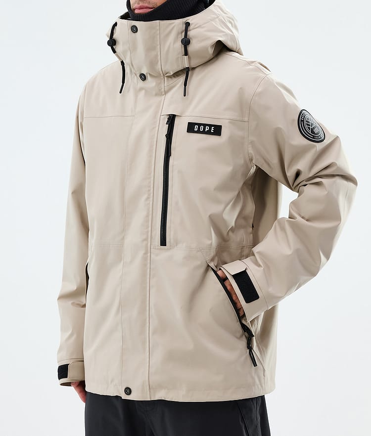 Dope Blizzard Full Zip Skidjacka Herr Sand, Image 7 of 9