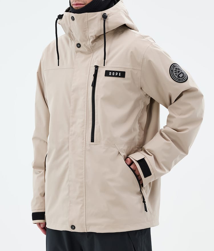 Dope Blizzard Full Zip Snowboardjacka Herr Sand, Bild 7 av 9