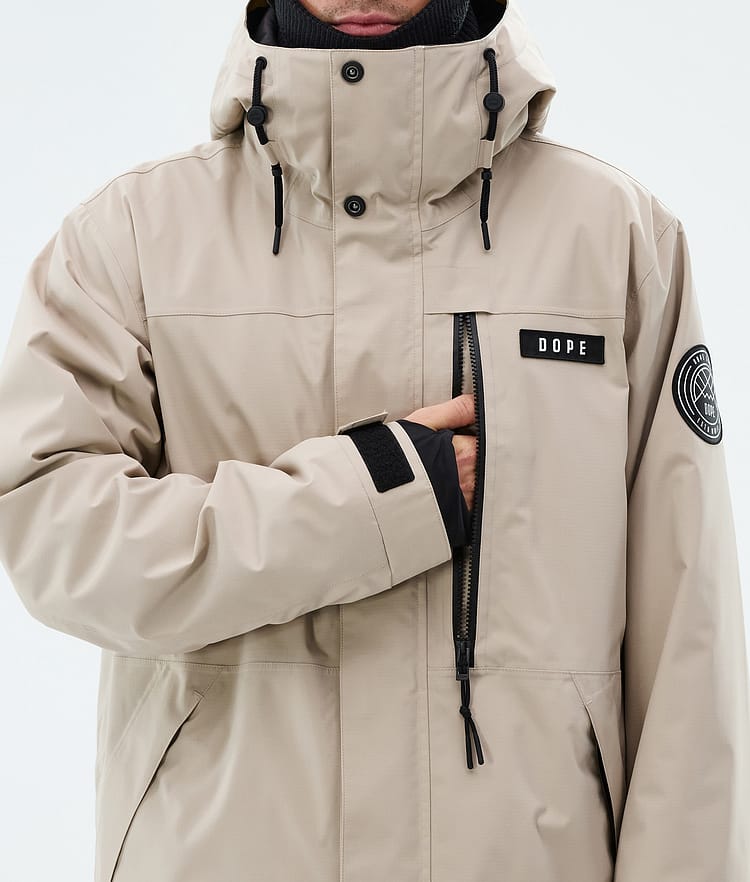 Dope Blizzard Full Zip Skidjacka Herr Sand, Image 8 of 9