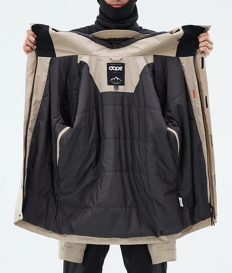 Dope Blizzard Full Zip Skidjacka Herr Sand, Image 9 of 9