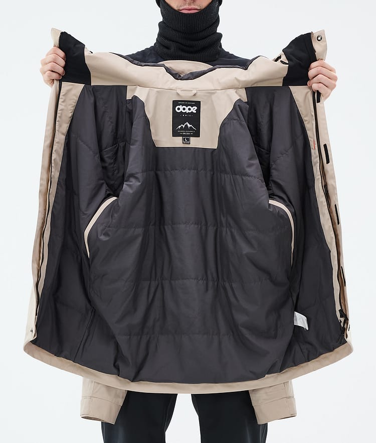 Dope Blizzard Full Zip Snowboardjacka Herr Sand, Bild 9 av 9