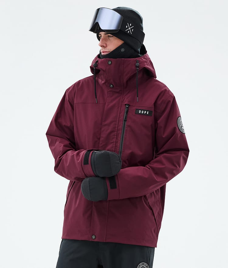 Dope Blizzard Full Zip Snowboardjacka Herr Burgundy, Bild 1 av 10